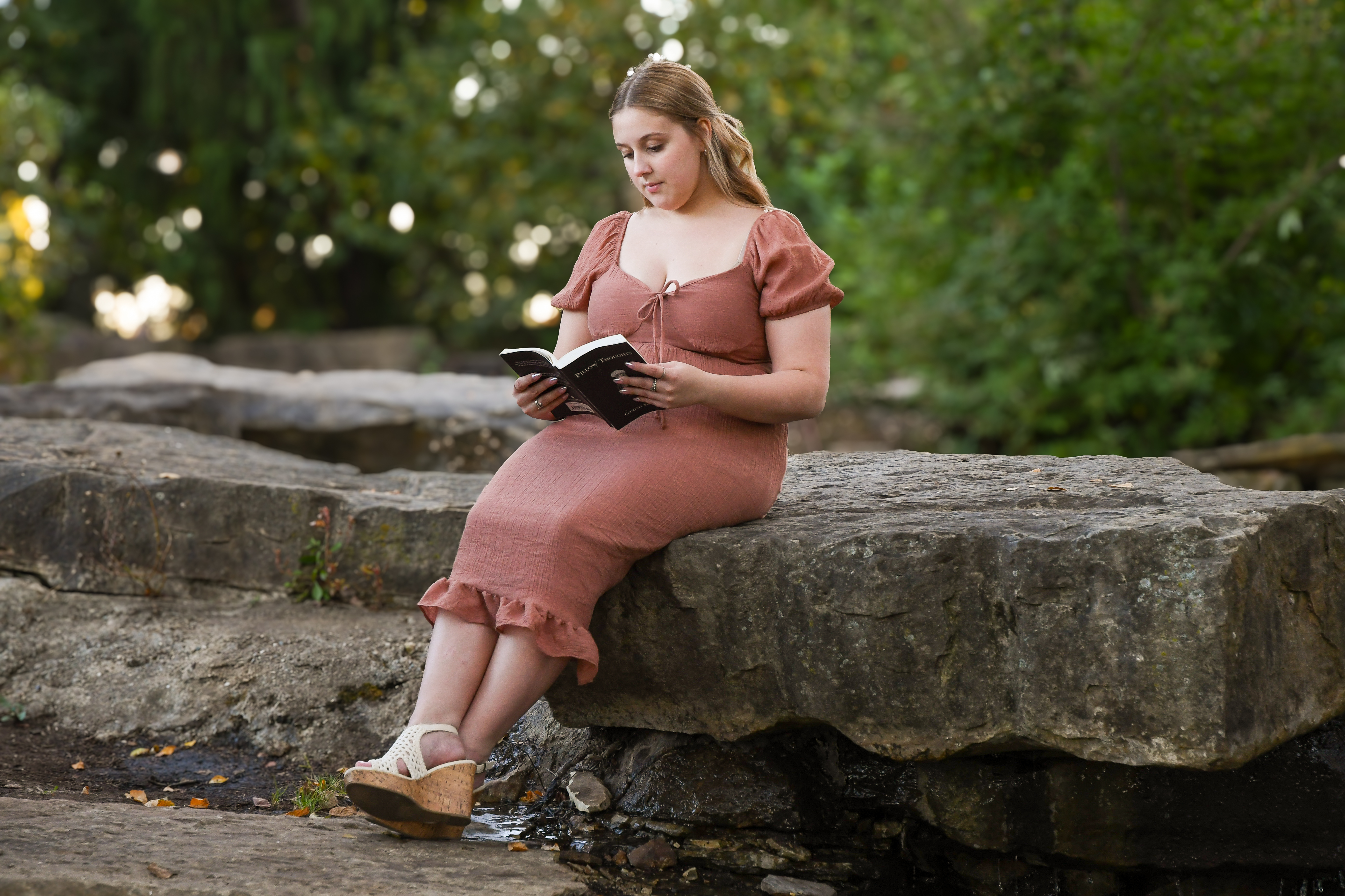 Final edited portrait beside a creek